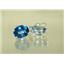 925 Sterling Silver Earrings, Neptune Garden Topaz, SE207