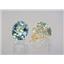 14k Gold Post Earrings, Green Amethyst, E202