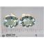 14k Gold Post Earrings, Green Amethyst, E202