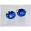 14k Gold Post Earrings, Created Blue Sapphire, E202