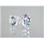 925 Sterling Silver Post Earrings, Silver Topaz, SE102