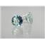 925 Sterling Silver Post Earrings, Green Amethyst, SE212