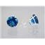 925 Sterling Silver Post Earrings, London Blue Topaz, SE212