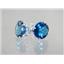 925 Sterling Silver Post Earrings, London Blue Topaz, SE212