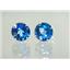 925 Sterling Silver Post Earrings, Neptune Garden Topaz, SE212