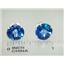 925 Sterling Silver Post Earrings, Neptune Garden Topaz, SE212