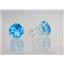 925 Sterling Silver Post Earrings, Swiss Blue Topaz, SE212