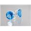925 Sterling Silver Post Earrings, Swiss Blue Topaz, SE212