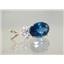 P043, London Blue Topaz 14k Gold Pendant