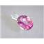 925 Sterling Silver Pendant, Pure Pink Topaz, SP018