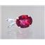 925 Sterling Silver Pendant, Crimson Topaz,  SP002