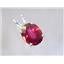 925 Sterling Silver Pendant, Crimson Topaz,  SP002