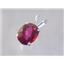 925 Sterling Silver Pendant, Crimson Topaz,  SP002