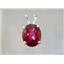 925 Sterling Silver Pendant, Crimson Topaz,  SP002