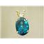 P019, Paraiba Topaz 14K Gold Pendant