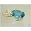 P019, Paraiba Topaz 14K Gold Pendant