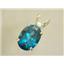 P019, Paraiba Topaz 14K Gold Pendant