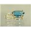 P019, Paraiba Topaz 14K Gold Pendant