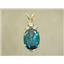 P043, Paraiba Topaz 14k Gold Pendant