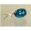 P043, Paraiba Topaz 14k Gold Pendant