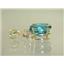 P043, Paraiba Topaz 14k Gold Pendant