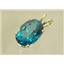 P006, Paraiba Topaz 14k Gold Pendant