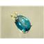 P006, Paraiba Topaz 14k Gold Pendant
