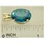 P006, Paraiba Topaz 14k Gold Pendant