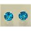 14k Gold Post Earrings, Paraiba Topaz, E112