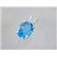925 Sterling Silver Pendant, Swiss Blue Topaz,  SP002