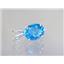 925 Sterling Silver Pendant, Swiss Blue Topaz,  SP002
