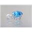 925 Sterling Silver Pendant, Swiss Blue Topaz,  SP002