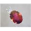 925 Sterling Silver Pendant, Crimson Topaz, SP018