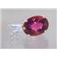 925 Sterling Silver Pendant, Crimson Topaz, SP018