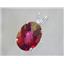 925 Sterling Silver Pendant, Crimson Topaz, SP018