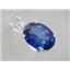 925 Sterling Silver Pendant, Created Blue Sapphire, SP018