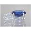 925 Sterling Silver Pendant, Created Blue Sapphire, SP018