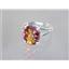 925 Sterling Silver Ladies Ring, Twilight Fire Topaz, SR132