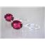 925 Sterling Silver Earrings, Crimson Topaz, SE207