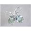 925 Sterling Silver Earrings, Green Amethyst, SE207