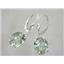 925 Sterling Silver Earrings, Green Amethyst, SE207