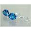 925 Sterling Silver Earrings, London Blue Topaz, SE207