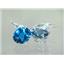 925 Sterling Silver Earrings, London Blue Topaz, SE207