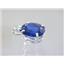 925 Sterling Silver Pendant, Created Blue Sapphire, SP040