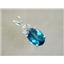 925 Sterling Silver Pendant, Paraiba Topaz,SP043