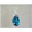 925 Sterling Silver Pendant, Paraiba Topaz,SP043