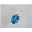 925 Sterling Silver Pendant, Paraiba Topaz,SP043