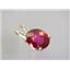 P002, Crimson Topaz 14k Gold Pendant