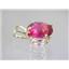 P002, Crimson Topaz 14k Gold Pendant