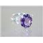 925 Sterling Silver Ladies Angel Ring, Amethyst, SR154